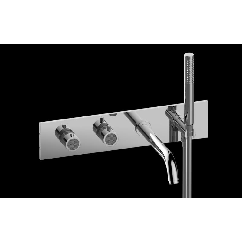 Graff GM7.690H-RK0-T Wall-Mounted M-Series Thermostatic System – Tub Spout and Handshower