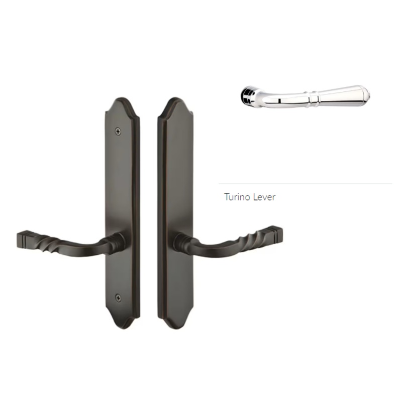 Emtek 1281TLH Multi Point C2 , Keyed with American Cyl , Concord Style , 2 x 10 , Turino Lever , LH