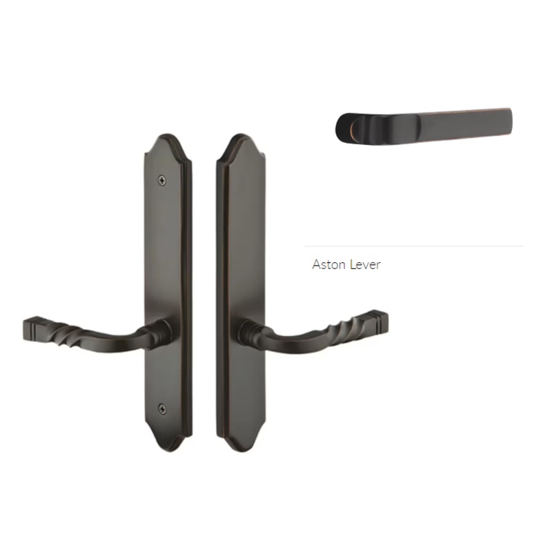 Emtek 1285ASTLH Multi Point C2 , Dummy Pair , Concord Style , 2 x 10-1/2 , Aston Lever , LH