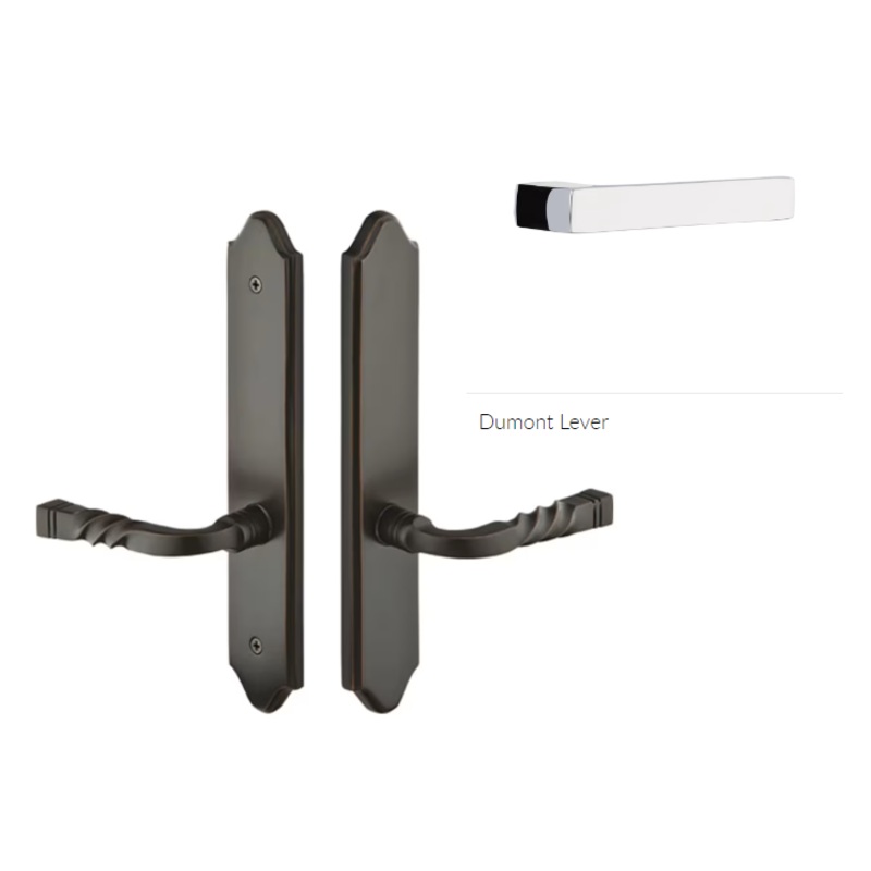 Emtek 1285DTLH Multi Point C2 , Dummy Pair , Concord Style , 2 x 10-1/2 , Dumont Lever , LH