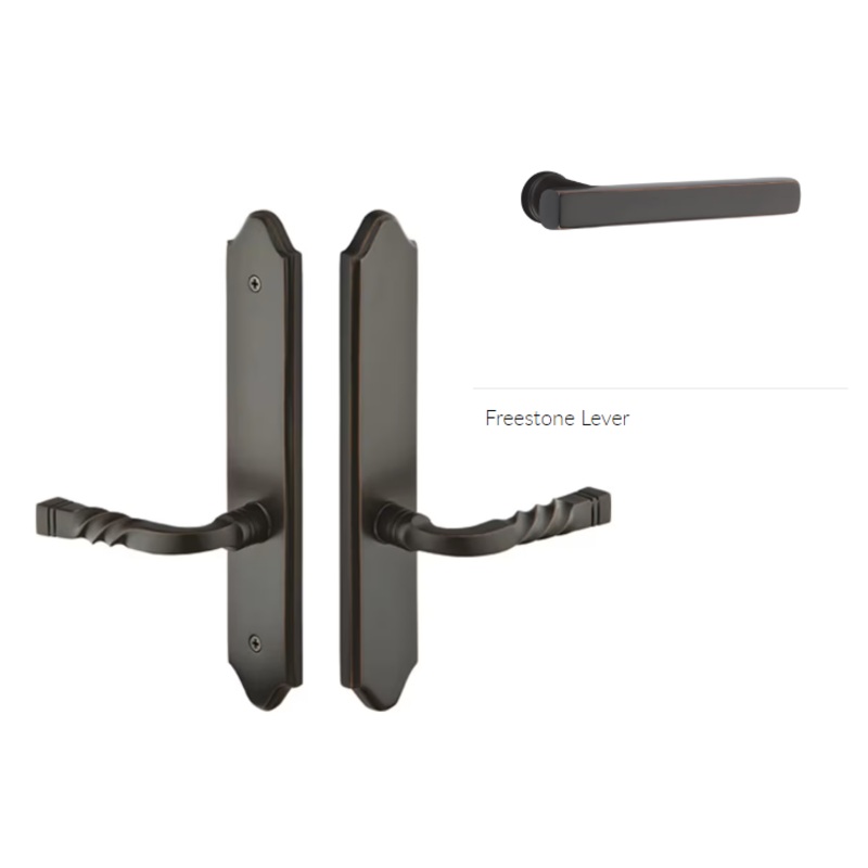 Emtek 1285FRLRH Multi Point C2 , Dummy Pair , Concord Style , 2 x 10-1/2 , Freestone Lever , RH