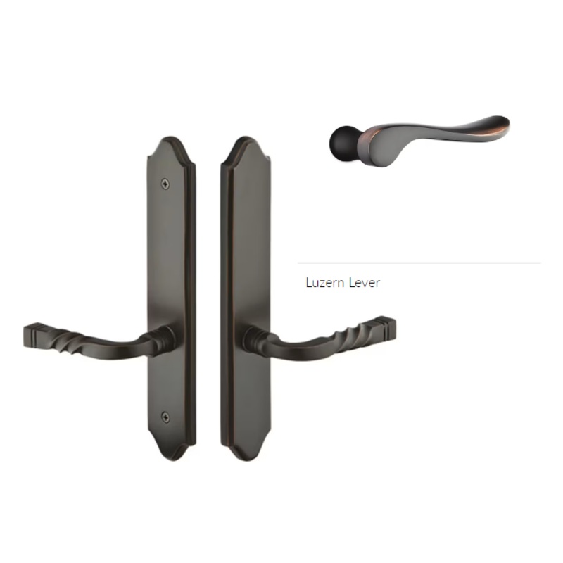 Emtek 1285LULH Multi Point C2 , Dummy Pair , Concord Style , 2 x 10-1/2 , Luzern Lever , LH