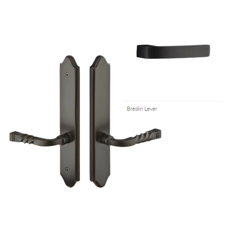 Emtek 1281BRLLH Multi Point C2 , Keyed with American Cyl , Concord Style , 2 x 10 , Breslin Lever , LH