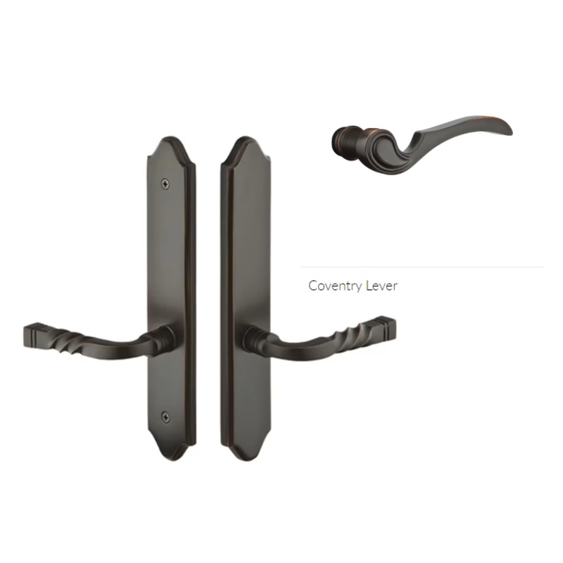 Emtek 1282CVRH Multi Point C2 , Non-Keyed Passage , Concord Style , 2 x 10-1/2 , Coventry Lever , RH