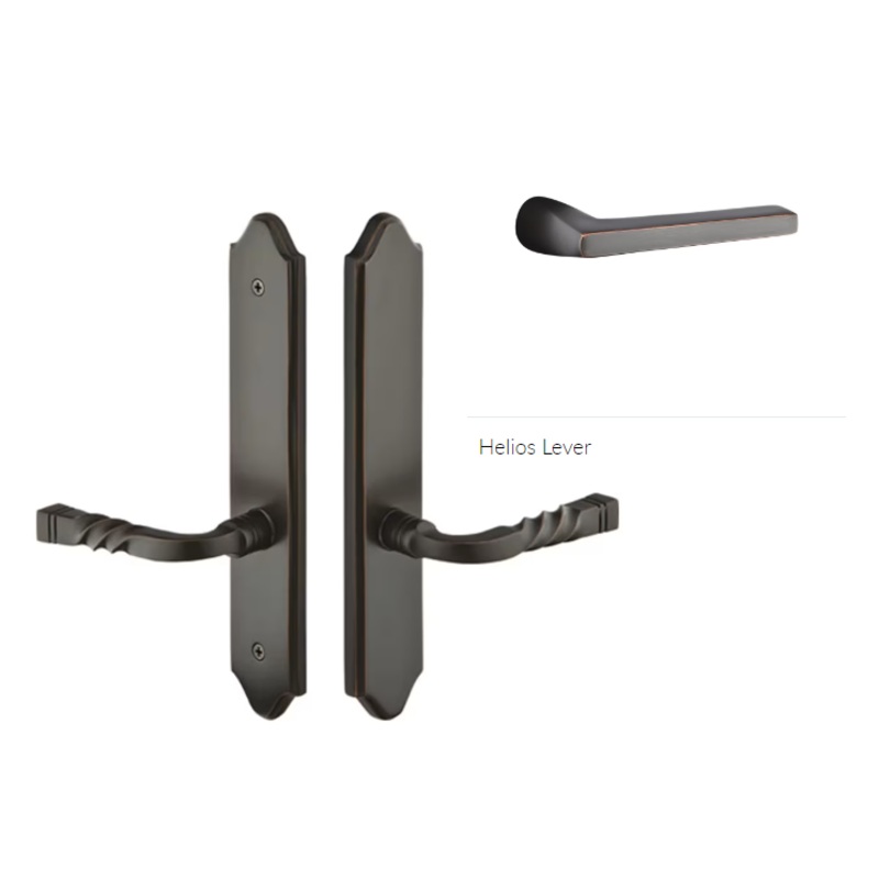 Emtek 1282HLOLH Multi Point C2 , Non-Keyed Passage , Concord Style , 2 x 10-1/2 , Helios Lever , LH