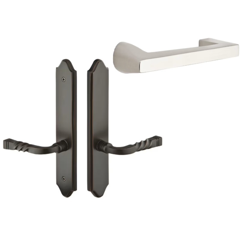 Emtek 1185AGRH Multi Point C1 , Dummy Pair , Concord Style , 2 x 10-1/2 , Argos Lever , RH