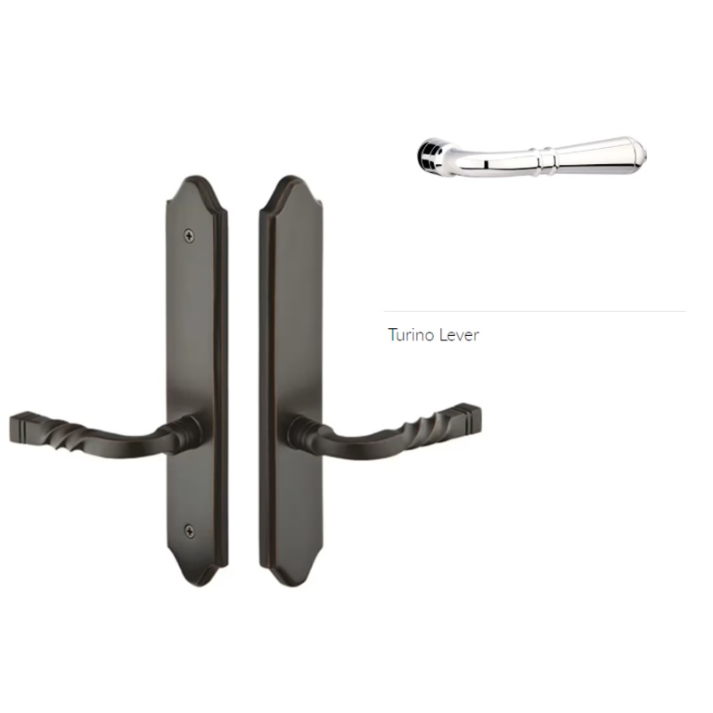 Emtek 1185TRH Multi Point C1 , Dummy Pair , Concord Style , 2 x 10-1/2 , Turino Lever , RH