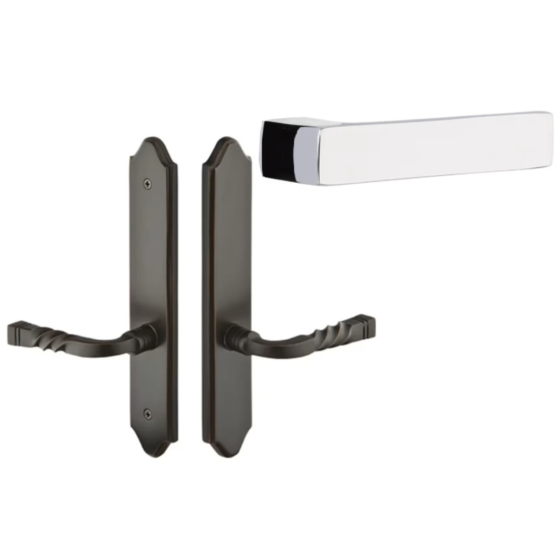 Emtek 1182DTLH Multi Point C1 , Non-Keyed Passage , Concord Style , 2 x 10-1/2 , Dumont Lever , LH