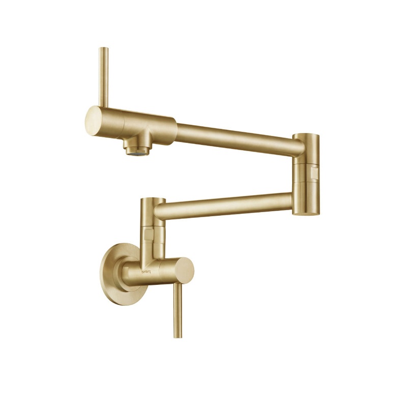 Isenberg P.1000BG Wall Mounted Pot Filler – Brushed Gold PVD