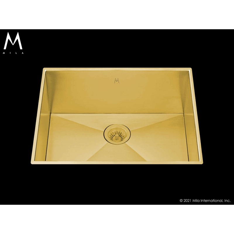 Mila MPOFS-654 Profile Single Bowl Flush Mount Sink