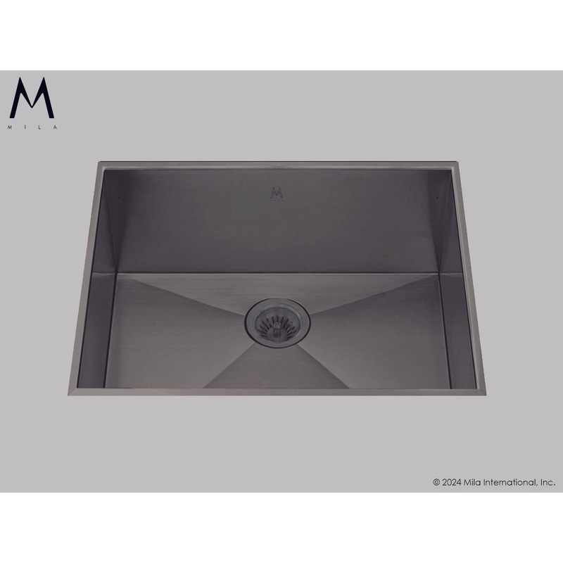 Mila MPOFS-654SB Profile Single Bowl Flush Mount Sink