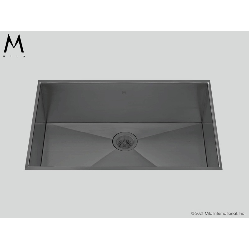 Mila MPOFS-656SB Profile Single Bowl Flush Mount Sink