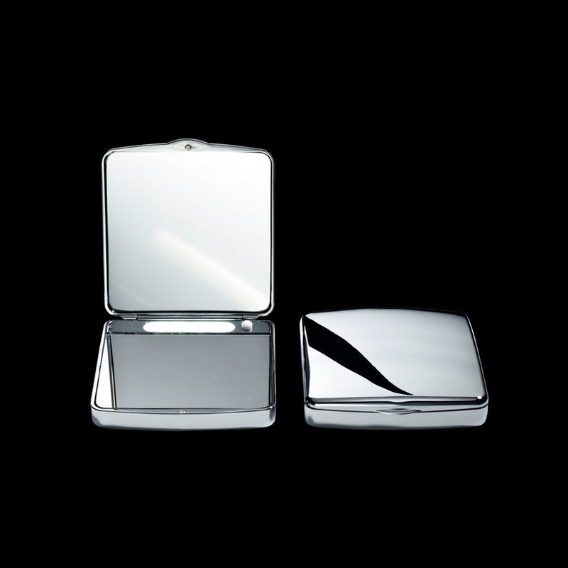 Decor Walther 0118400 DW TS 1 LED pocket Cosmetic mirror illuminated, Chrome – 7x Magnification