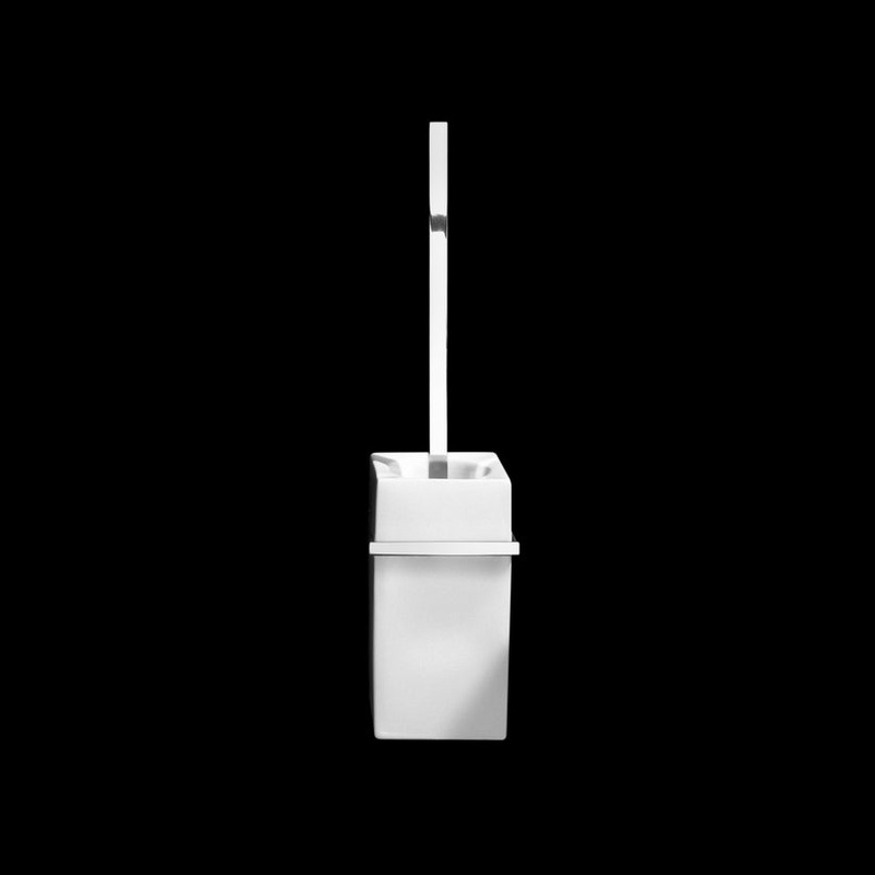 Decor Walther 0840800 DW 6203 Toilet brush set – WM porcelain White / Chrome