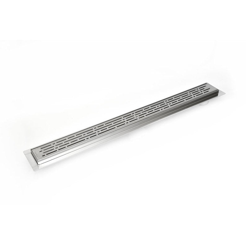 SereneDrains Linear Shower Drain Offset Outlet Broken Lane