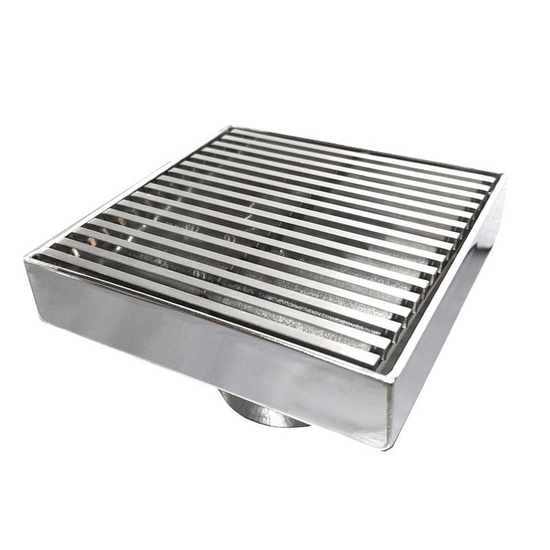 SereneDrains Square Shower Drain Linear Wedge