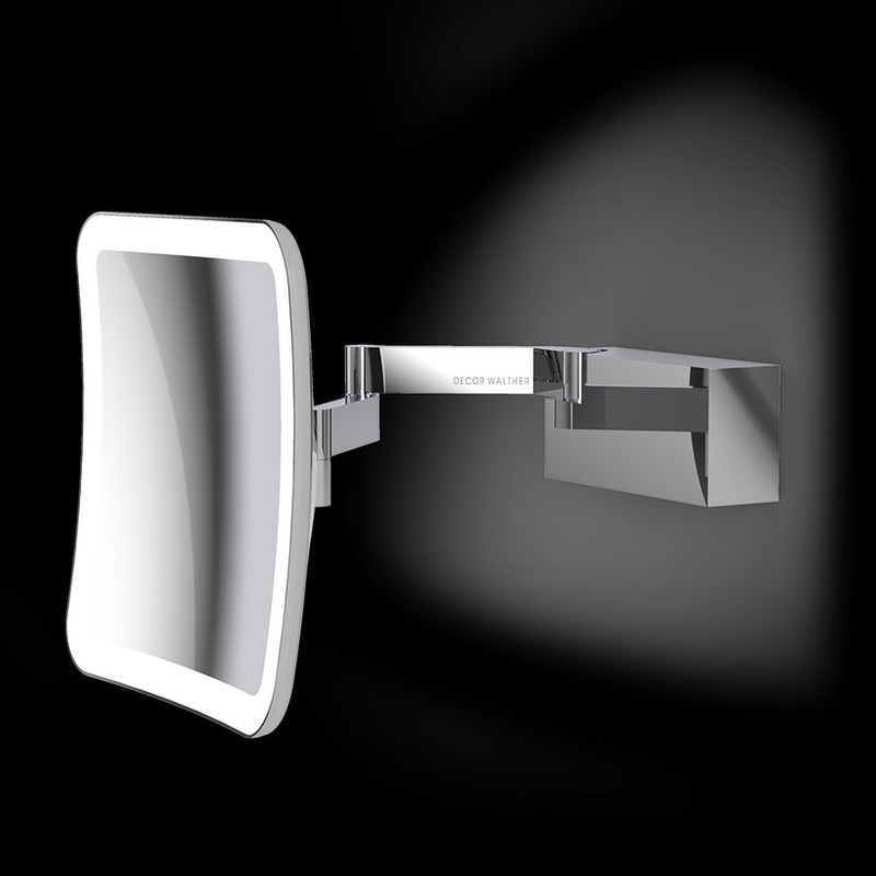 Decor Walther 01232 DW VISION S 5X Cosmetic mirror illuminated Optic Wall Mount – 5x Magnification