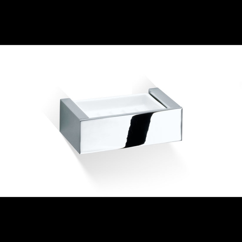 Decor Walther 0591100 DW BK WSS BRICK Soap dish WM Chrome / Porcelain White