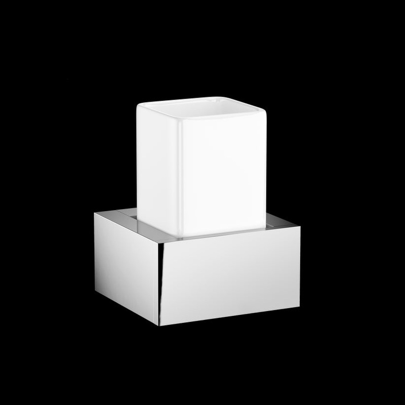 Decor Walther 0591900 DW BK WMG BRICK Tumbler WM Chrome / Porcelain White