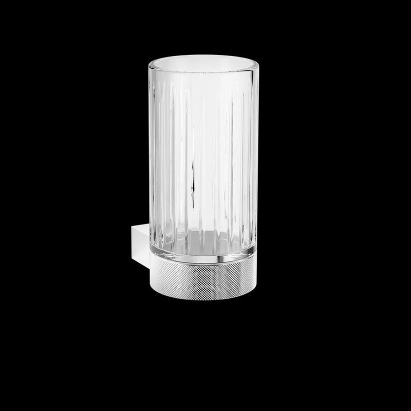 Decor Walther 08575 DW CLUB Wall Mount G Tumbler Wall Mount with tumbler made of KRISTALL – edged