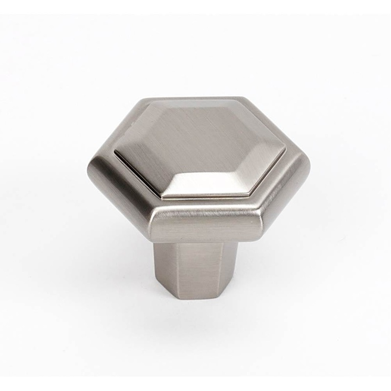 Alno Tempo Knob|1 1/4 Inch|1 1/2 Inch|Polished Chrome|Polished Nickel|Satin Nickel|Antique English Matte|Barcelona|Polished Brass|Unlacquered Brass
