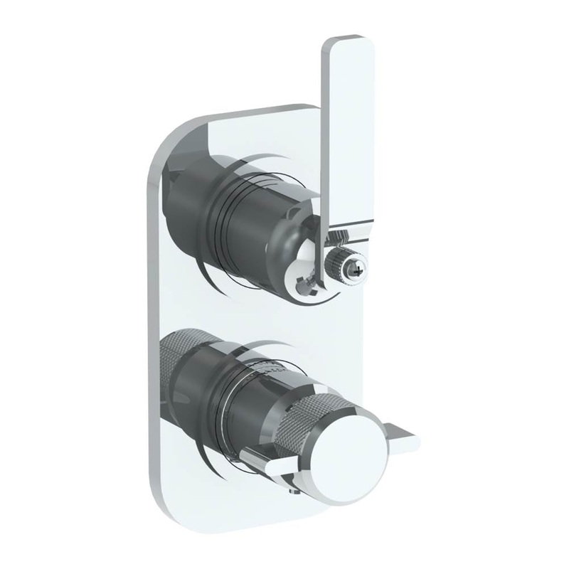 Watermark 38-T25-EV4 Elan Vital Wall Mounted Thermostatic Shower Trim With Built-In Control 3-1/2 X 6-1/4