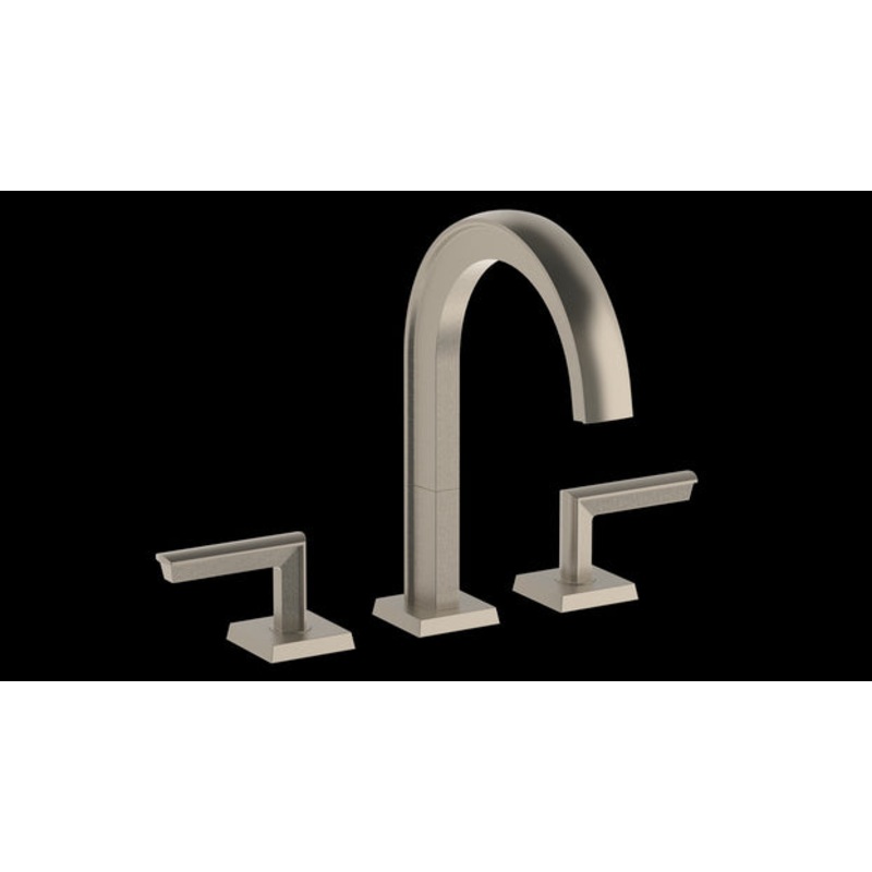 Watermark 64-2X-BR4 Brut Deck Mounted 3 Hole Extended Lavatory Set