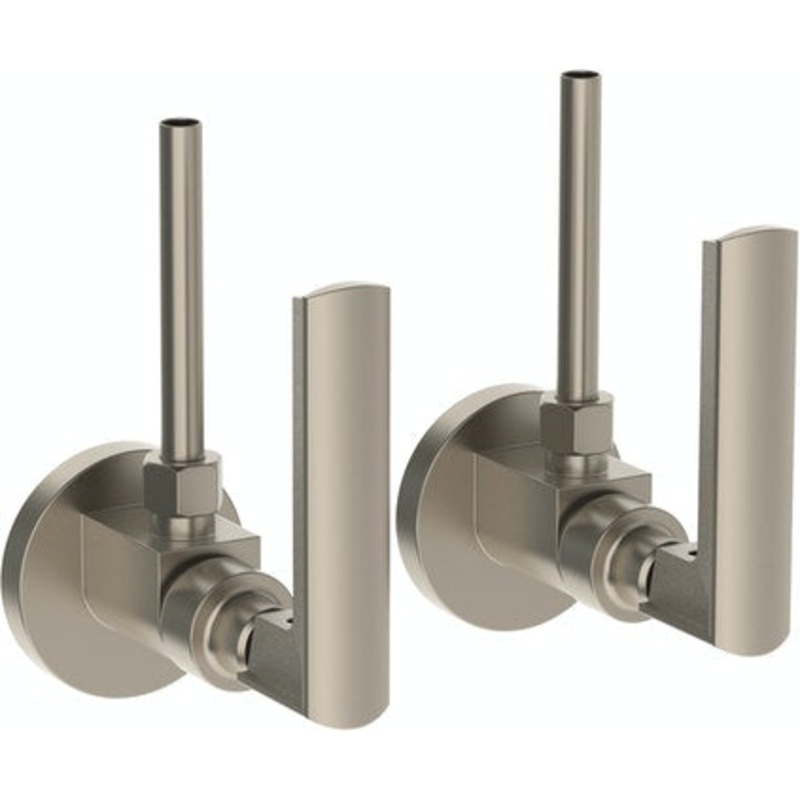 Watermark 64-MAS2-BR4 Brut Lavatory Angle Stop Kit -1/2 IPS X 3/8 Od Compression