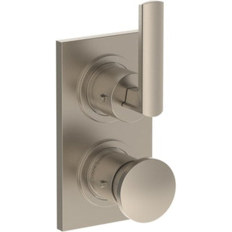 Watermark 64-T25-BR4 Brut Wall Mounted Thermostatic Shower Trim With Built-In Control 3-1/2 X 6-1/4
