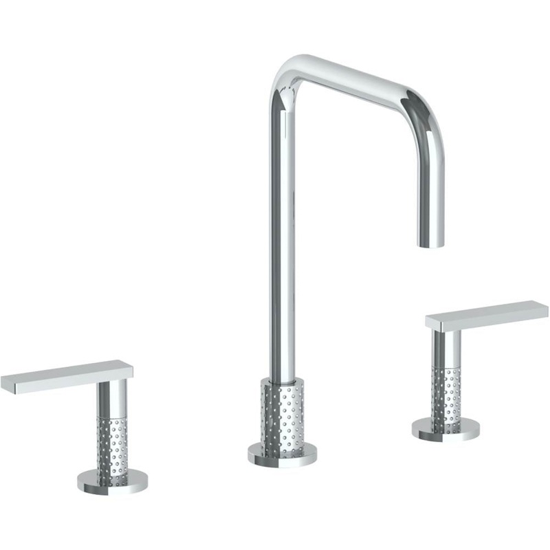 Watermark 71-7-LLP5 Lily Deck Mounted 3 Hole Square Top Kitchen Faucet