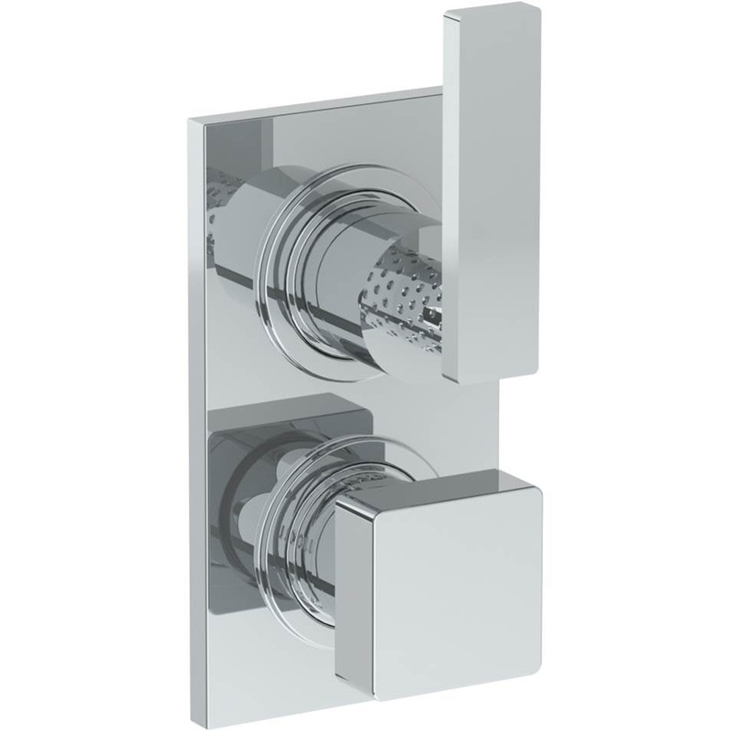 Watermark 71-T25-LLP5 Lily Wall Mounted Thermostatic Shower Trim With Built-In Control 3-1/2 X 6-1/4