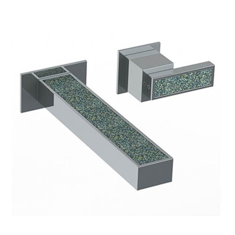 Watermark 97-1.2-J5 Jem Wall Mounted 2 Hole Lavatory Set With 7 1/8 CTC  Spout