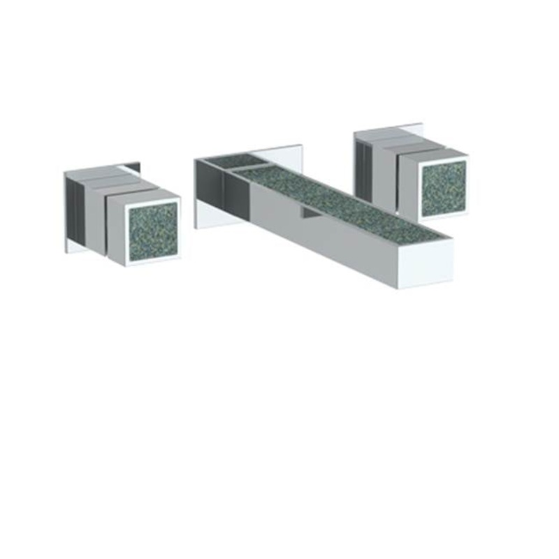 Watermark 97-2.2-J6 Jem Wall Mounted 3 Hole Lavatory Set With 7 1/8 CTC  Spout