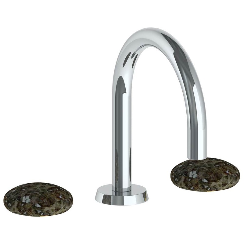 Watermark 36-2S-WM Zen Deck Mounted 3 Hole Gooseneck Lavatory Set