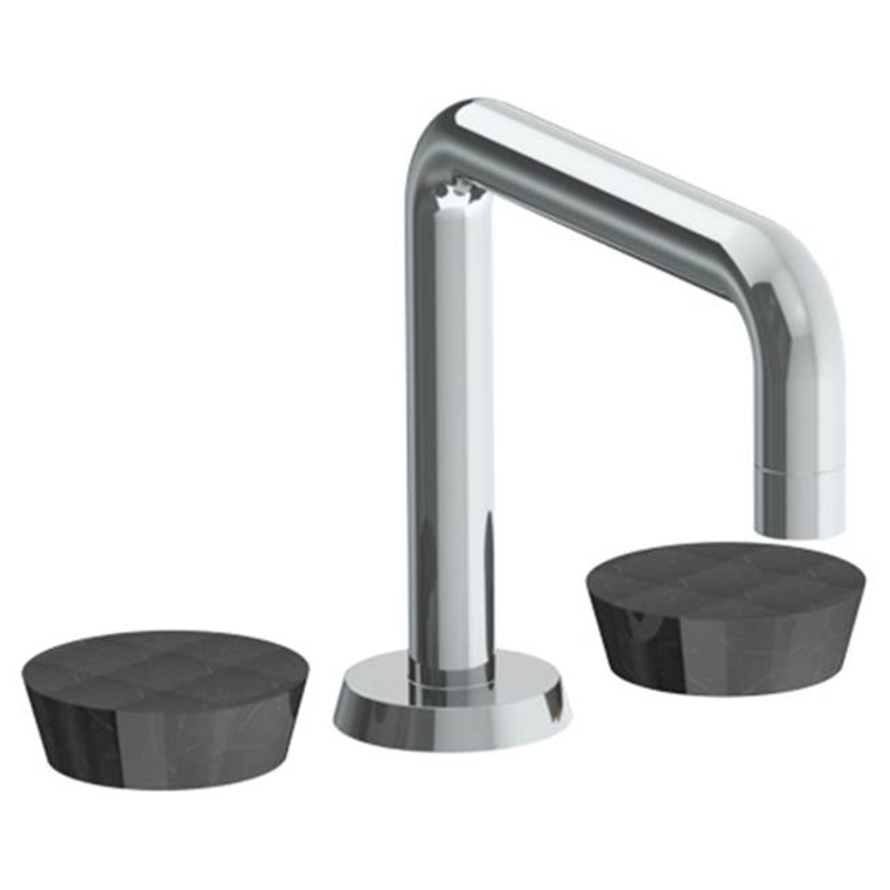 Watermark 36-8.26-NM Zen Deck Mounted 3 Hole Square Bath Set