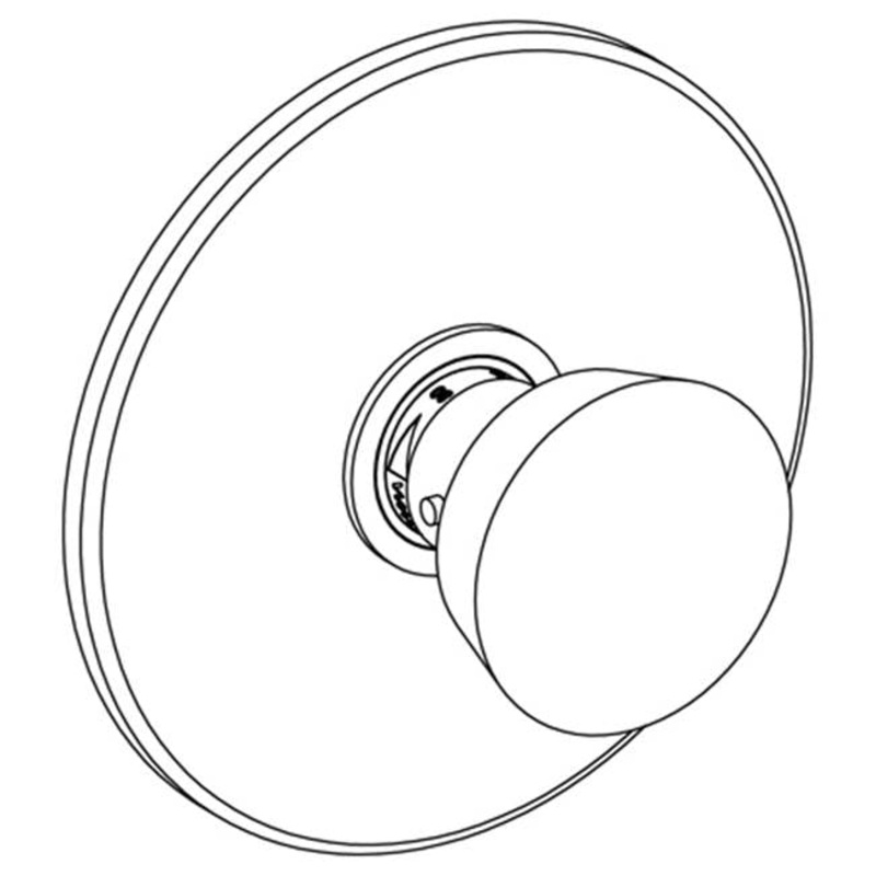 Watermark 36-T10-CM Zen Wall Mounted Thermostatic Shower Trim 7-1/2 Diameter