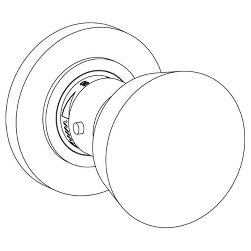 Watermark 36-T15-CM Zen Wall Mounted Mini Thermostatic Shower Trim 3-1/2 Diameter