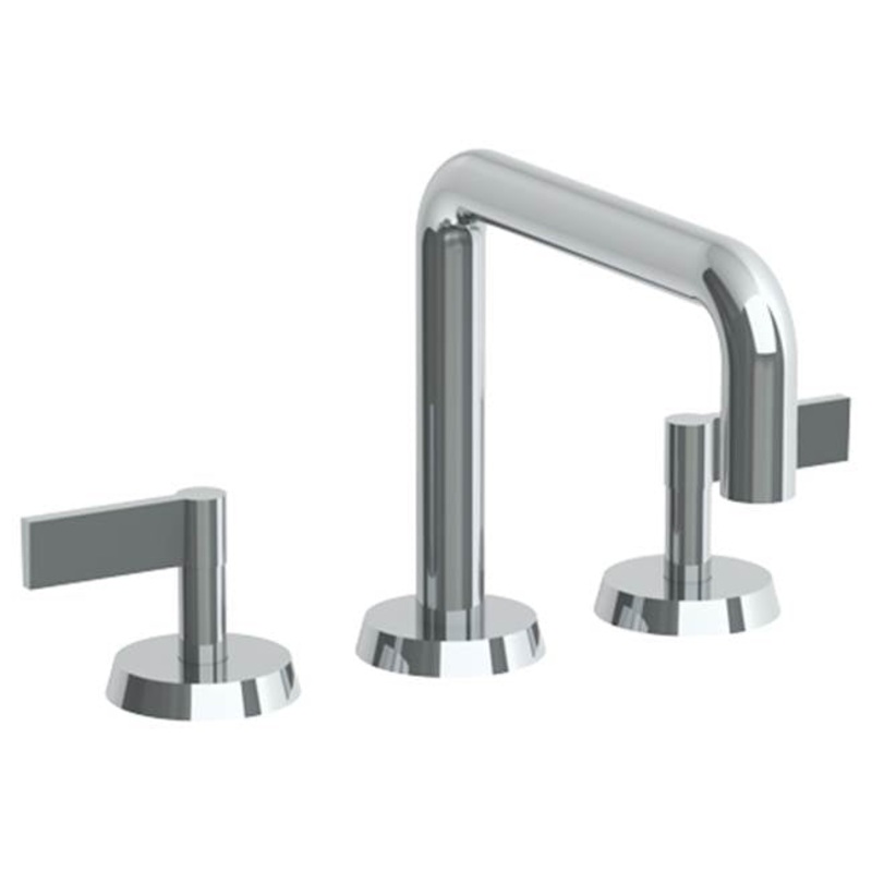 Watermark 37-8.26-BL2 Blue Deck Mounted 3 Hole Square Bath Set