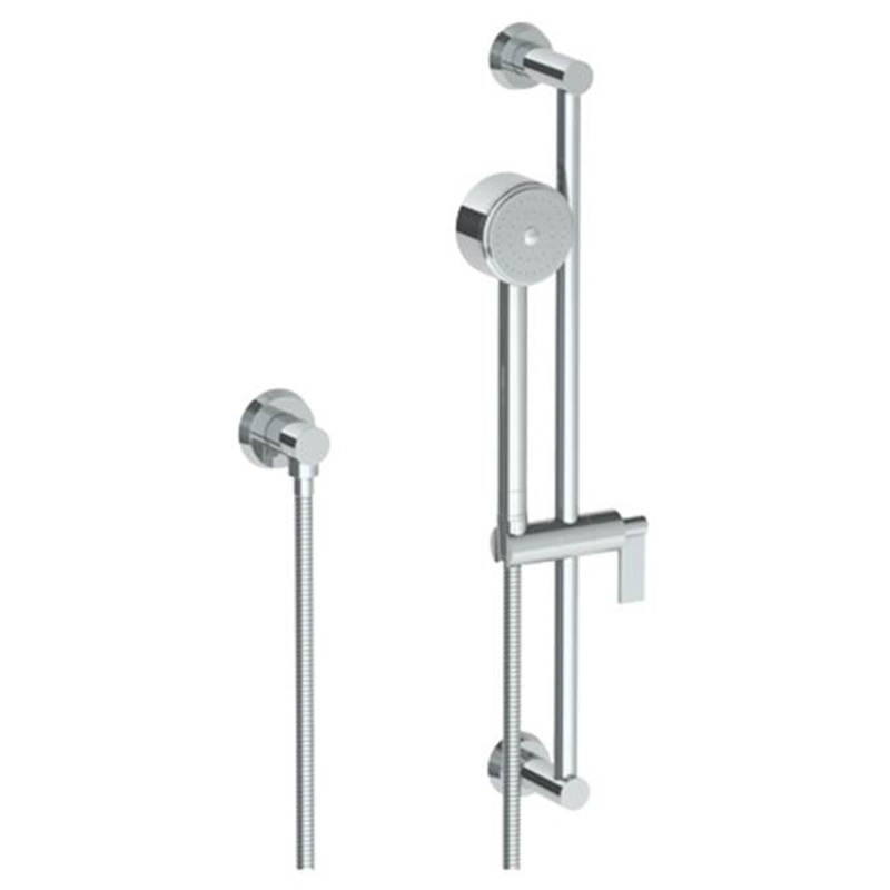 Watermark 37-HSPB2-BL2 Blue Positioning Bar Shower Kit With Volume Hand Shower & 69 Hose