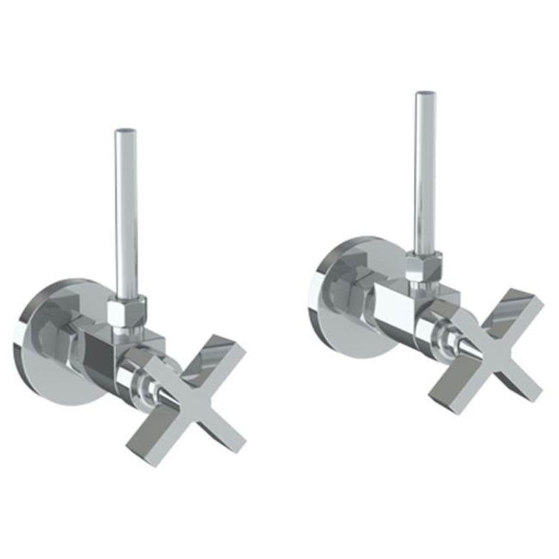 Watermark 37-MAS1-BL3 Blue Lavatory Angle Stop Kit -1/2? Compression X 3/8? Od Compression