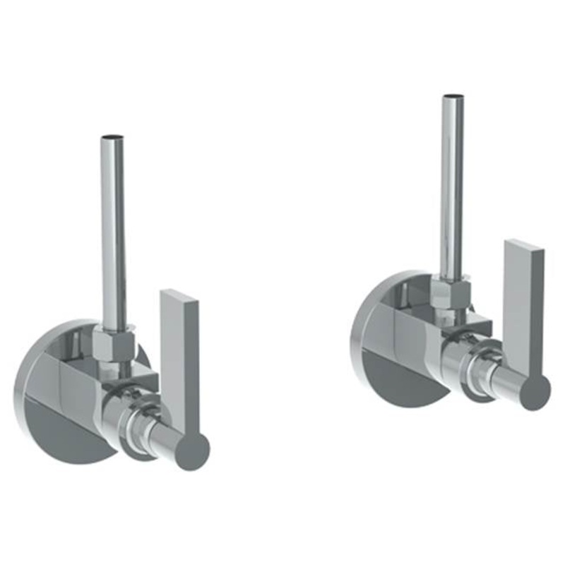 Watermark 37-MAS2-BL2 Blue Lavatory Angle Stop Kit -1/2? IPS X 3/8? Od Compression