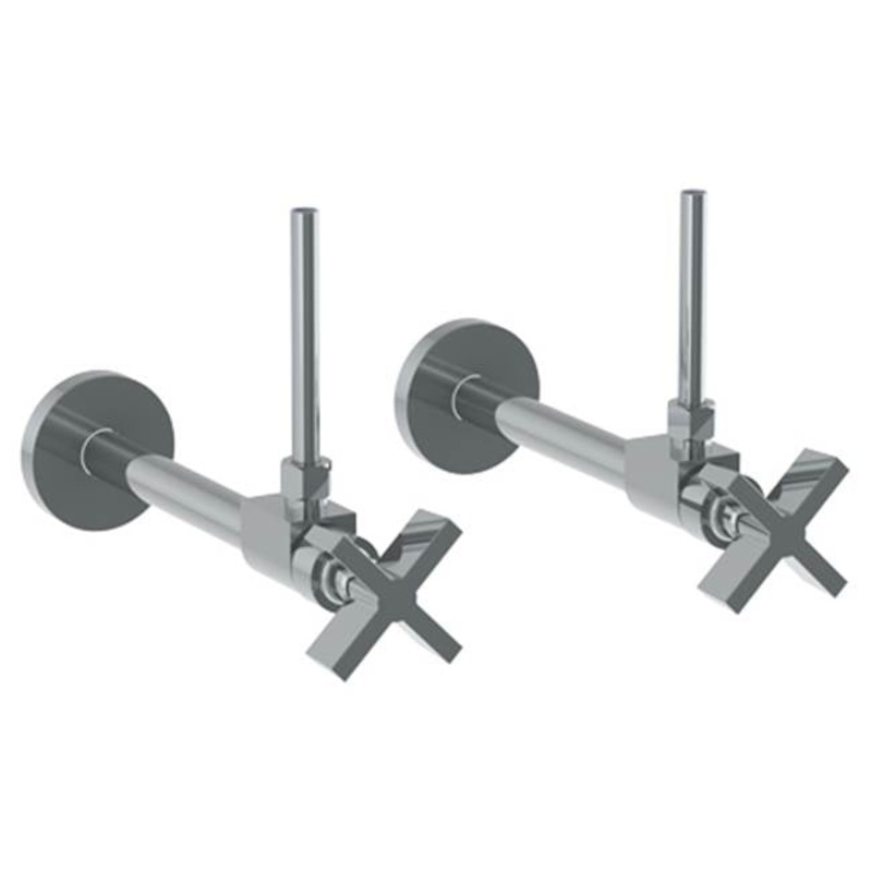 Watermark 37-MAS3-BL3 Blue Lavatory Angle Stop Kit -1/2? Sweat X 3/8? Od Compression