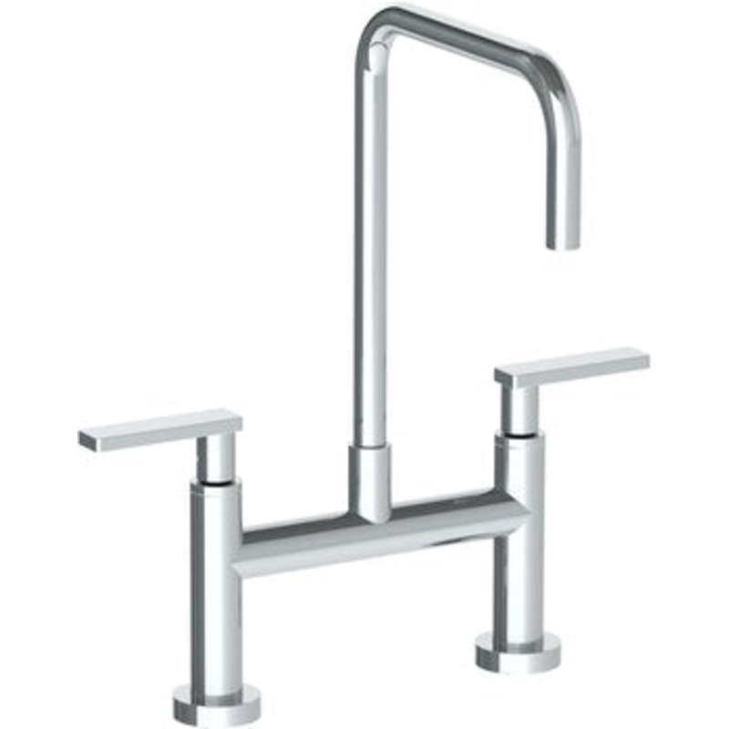 Watermark 70-7.5-RNK8 Rainey Deck Mounted Bridge Square Top Kitchen Faucet