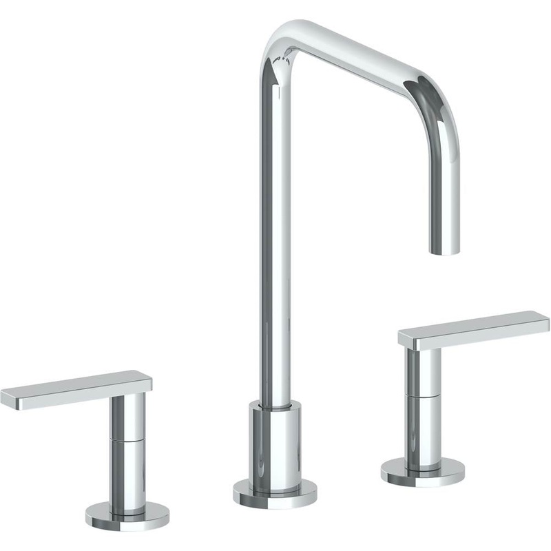 Watermark 70-7-RNS4 Rainey Deck Mounted 3 Hole Square Top Kitchen Faucet