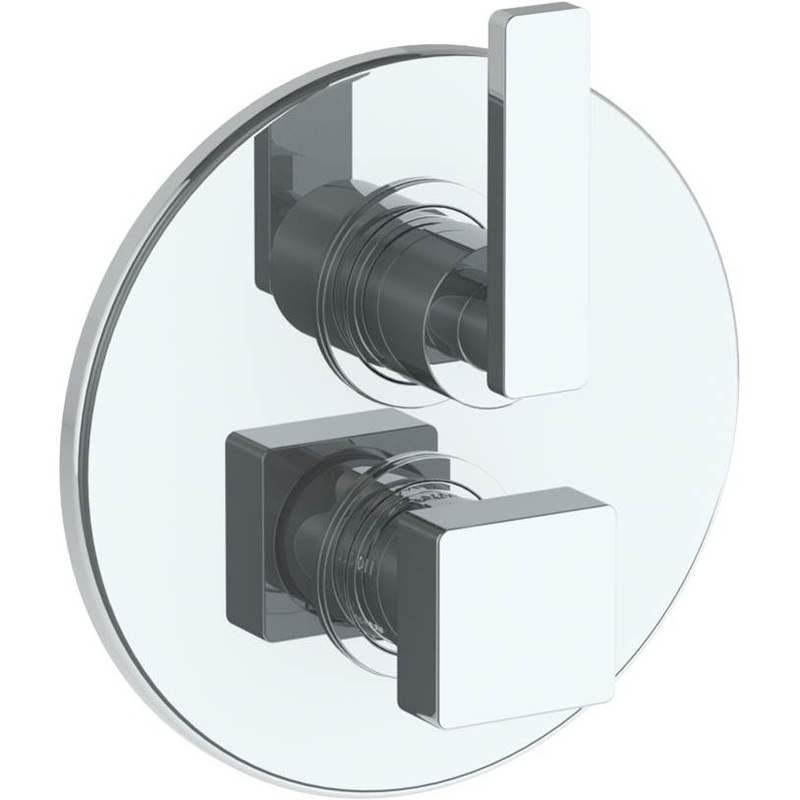 Watermark 70-T20-RNS4 Rainey Wall Mounted Thermostatic Shower Trim With Built-In Control 7-1/2 Diameter