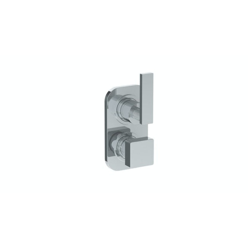 Watermark 70-T25-RNK8 Rainey Wall Mounted Thermostatic Shower Trim With Built-In Control 3-1/2 X 6-1/4