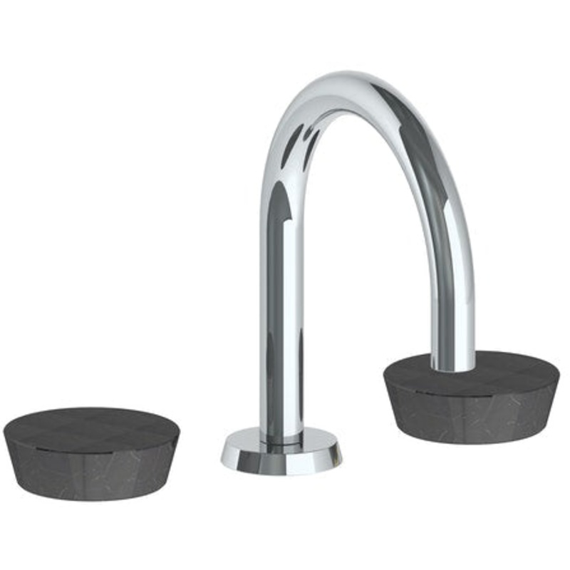 Watermark 36-7.1.3GA-IW Zen Deck Mounted 3 Hole Gooseneck Kitchen Set – Includes Side Spray