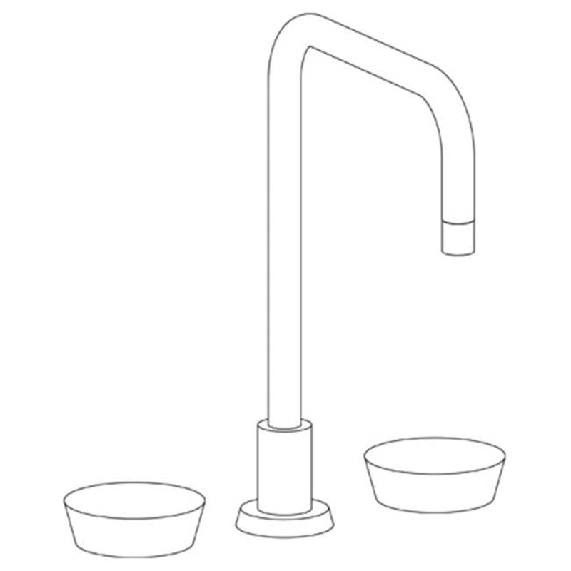 Watermark 36-7-IW Zen Deck Mounted 3 Hole Square Top Kitchen Faucet