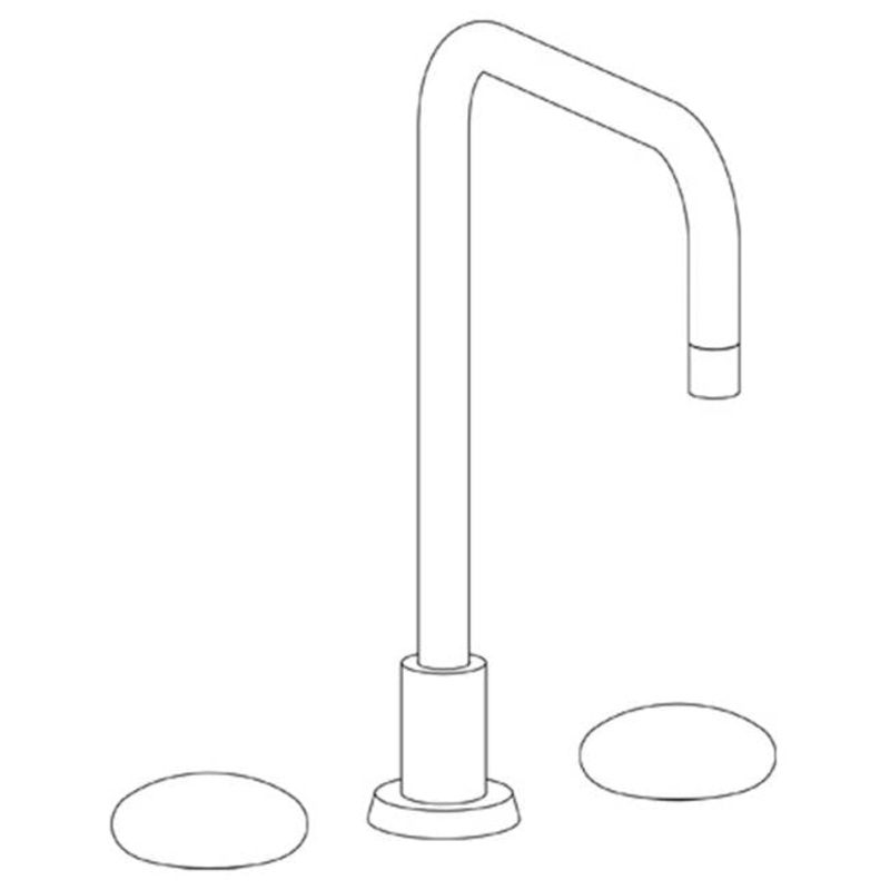 Watermark 36-7-WM Zen Deck Mounted 3 Hole Square Top Kitchen Faucet