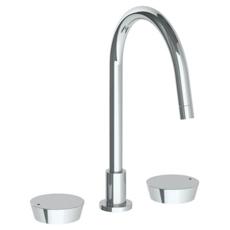 Watermark 36-7G-BL1 Zen Deck Mounted 3 Hole Gooseneck Kitchen Faucet